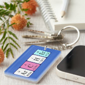 Het periodieke lijstnaam van Archer keying Sleutelhanger (Voorkant Rechts)