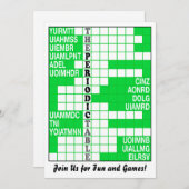 Het periodieke Scramble van de Lijst van Word nodi Kaart (Voorkant / Achterkant)