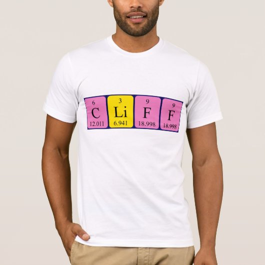 Het periodieke shirt van de lijstnaam van de cliën (Voorkant)
