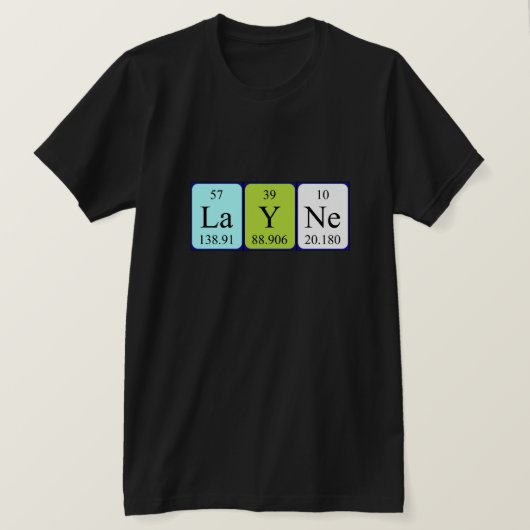 Het periodieke shirt van de lijstnaam van Lay (Design voorkant)