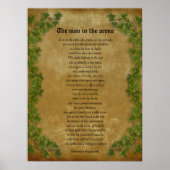 Het perkament met ivoren "Het man in de arena" Poster (Voorkant)