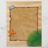 Het perkament met zand - briefterhead Stationery (Voorkant)
