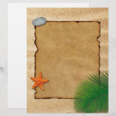 Het perkament met zand - briefterhead Stationery (Voorkant / Achterkant)