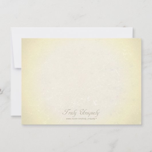 Het  perkamentpapier voor de uitnodiging tot het a (Achterkant)