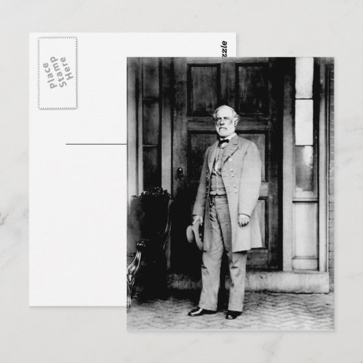 Het permanente portret van generaal Robert E. Lee Briefkaart (Voorkant / Achterkant)