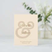 (Het Personaliseerbare) Briefkaart van de naam (Staand voorkant)