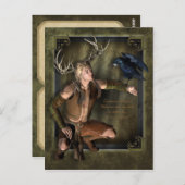 Het Personaliseerbare Briefkaart van het Mannetje (Voorkant / Achterkant)