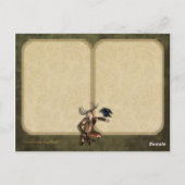 Het Personaliseerbare Briefkaart van het Mannetje (Achterkant)