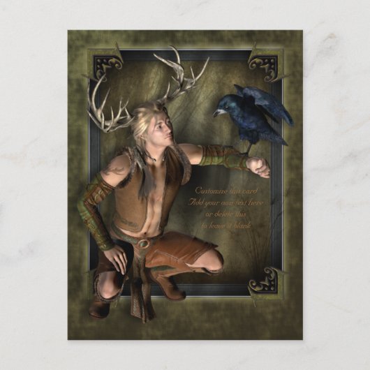 Het Personaliseerbare Briefkaart van het Mannetje (Voorkant)