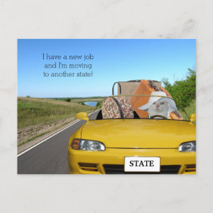 Het Personaliseerbare Grappige Bewegen zich van de Aankondigingskaart