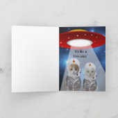 Het Personaliseerbare Grappige RuimteJubileum van Kaart (Binnen)