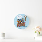 Het Personaliseerbare Noah Doopsel van het Baby Ronde Klok (Huis)