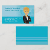 Het Personaliseerbare Visitekaartje van het (Voorkant / Achterkant)