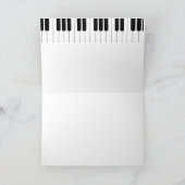 Het Personaliseerbare Wenskaart van de Muziek van Kaart (Binnen)