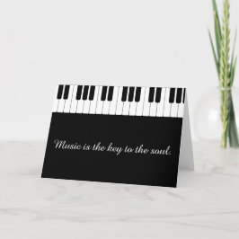 Het Personaliseerbare Wenskaart van de Muziek van Kaart