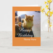 Het Personaliseerbare Wenskaart van de Verjaardag Kaart (Gele Bloem)