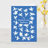 Het Personaliseerbare Witte Wenskaart van de Kaart (Gele Bloem)