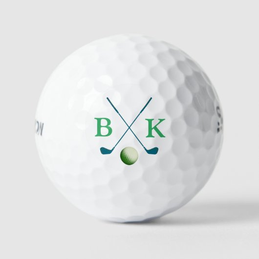 Het personaliseren van Golf Balls met Initialen Golfballen (Voorkant)