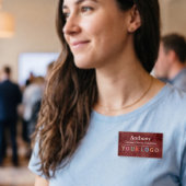 Het Personeel Groot van de Werknemer van de Logo v Naambadge