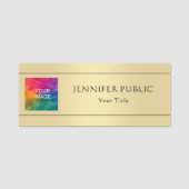 Het personeel van het bedrijf Uw Afbeelding van de Naamplaatje (Voorkant)