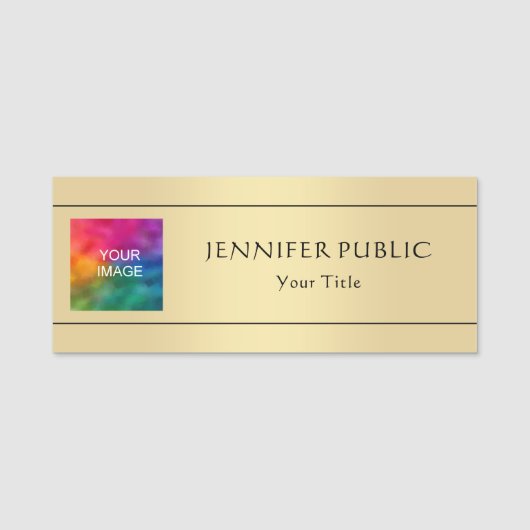 Het personeel van het bedrijf Uw Afbeelding van de Naamplaatje (Voorkant)