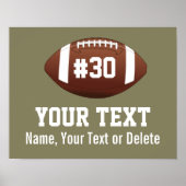 Het persoonlijke Aantal van de Naam van het Poster (Voorkant)