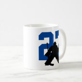 Het persoonlijke Aantal van de Speler van de Goali Koffiemok (Voorkant rechts)