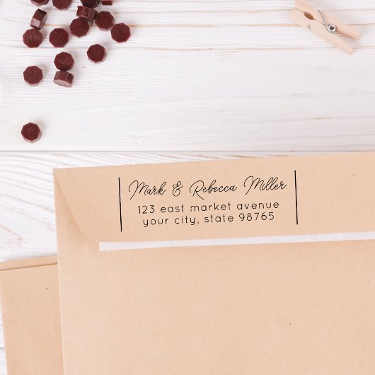 Het Persoonlijke Adres van de Terugkeer van de paa Zelfinktende Stempel