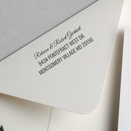 Het Persoonlijke Adres van de Terugkeer van het Ma Zelfinktende Stempel