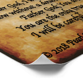 Het persoonlijke dagelijkse Poster 24x24 voor gebe (Hoek)