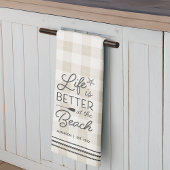 Het persoonlijke leven is beter bij de strand Pset Theedoek