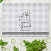 Het persoonlijke leven is beter bij de strand Pset Theedoek (Gevouwen)