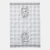 Het persoonlijke leven is beter bij de strand Pset Theedoek (Verticaal)