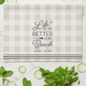 Het persoonlijke leven is beter bij de strand Pset Theedoek (Gevouwen)