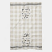 Het persoonlijke leven is beter bij de strand Pset Theedoek (Verticaal)