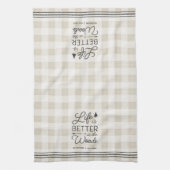 Het persoonlijke leven is beter in de Bossen Theedoek (Verticaal)