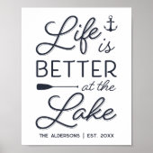 Het persoonlijke leven is beter in het Lake Print (Voorkant)