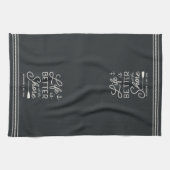 Het persoonlijke leven is beter op de kust theedoek (Horizontaal)