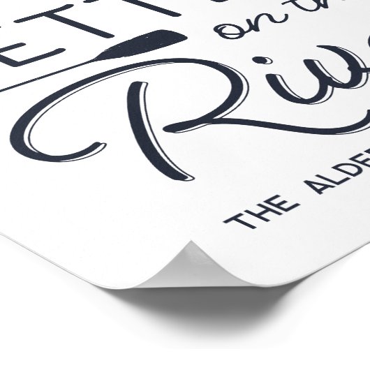 Het persoonlijke leven is beter op de rivierdruk poster (Hoek)