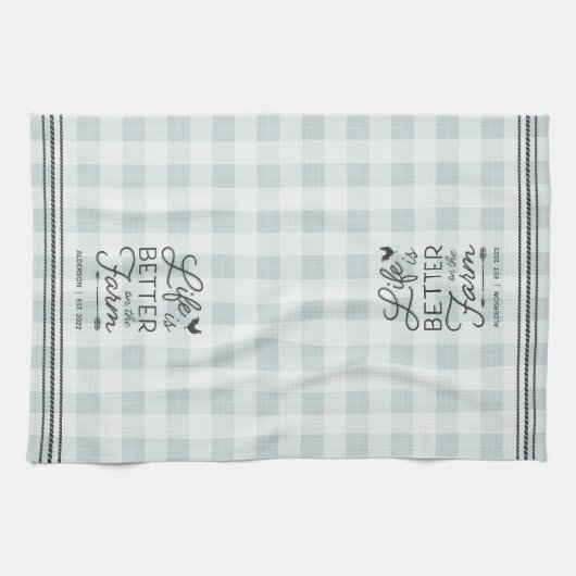 Het persoonlijke leven is beter op het Boerderij Theedoek (Horizontaal)