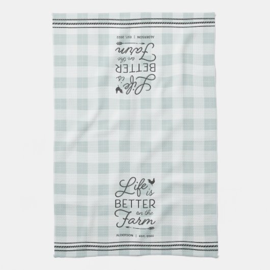 Het persoonlijke leven is beter op het Boerderij Theedoek (Verticaal)