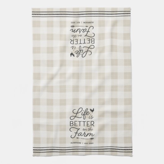 Het persoonlijke leven is beter op het Boerderij Theedoek (Verticaal)