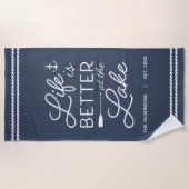 Het persoonlijke leven is beter op het meer strandlaken (Voorkant)