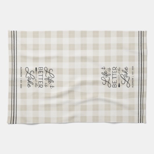 Het persoonlijke leven is beter op het meer van Ps Theedoek (Horizontaal)