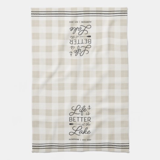 Het persoonlijke leven is beter op het meer van Ps Theedoek (Verticaal)