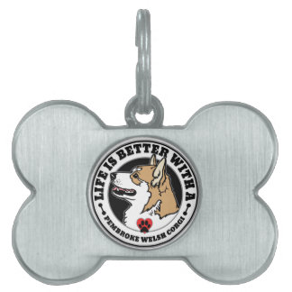 Het persoonlijke leven van Corgi is beter met een Huisdieren Naamplaatje