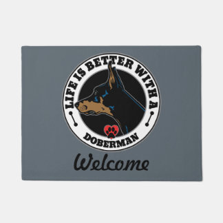 Het persoonlijke leven van Doberman is beter Deurmat