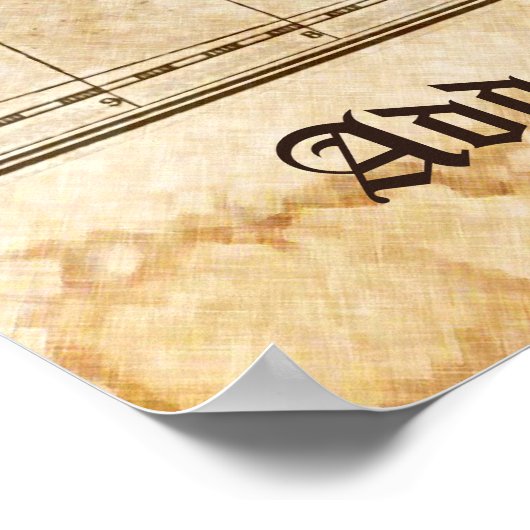 Het persoonlijke Poster van de reiziger (Hoek)