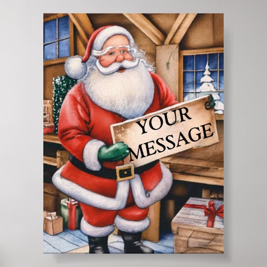 Het persoonlijke prikbord van de Kerstman: A Chris Poster (Voorkant)