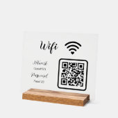 Het persoonlijke WiFi-wachtwoord voor bedrijven Acryl Bord (Hoek)